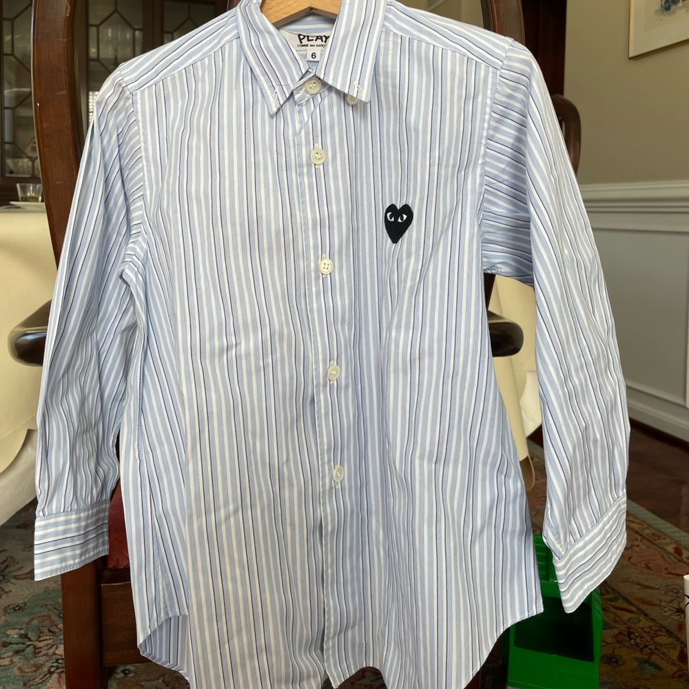 Comme de Garçon Play Kids Button Up